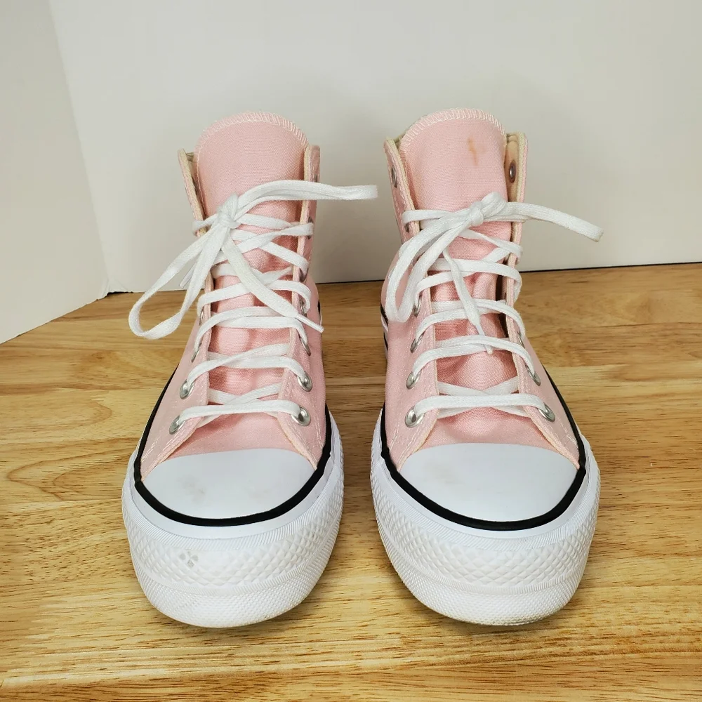 Converse Chuck Taylor All Star Lift Platform Sneakers Womens Size 9 Pink - Picture 3 of 13